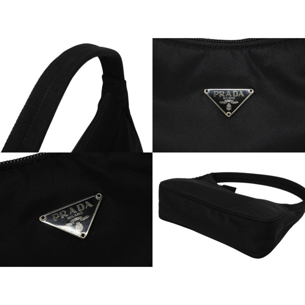 Prada Hobo handbag One Shoulder Hobo bag triangle logo black - Picture 5 of 8
